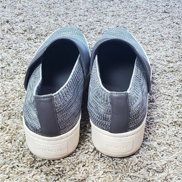 Vince Gray Fabric & Leather Slide on Sneaker - Picture 3 of 6